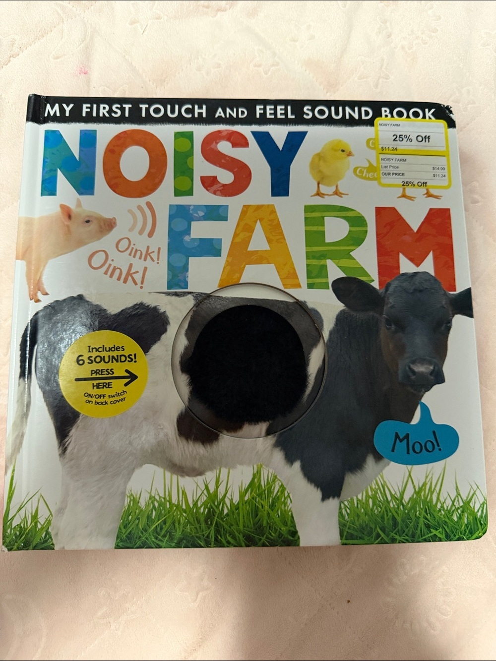 Noisy Farm Touch & Feel Sound Book - Multicolor by (brand not visible)